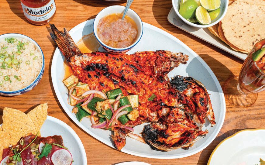 A spread from new West Town hot spot Big Star Mariscos PHOTO: COURTESY OF KELLY SANDOS