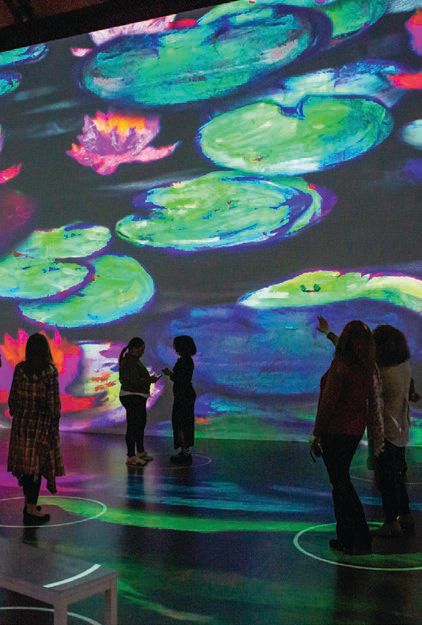 Wander among Monet’s masterworks at Chicago’s hottest new immersive experience. PHOTO: BY PATRICK HODGSON