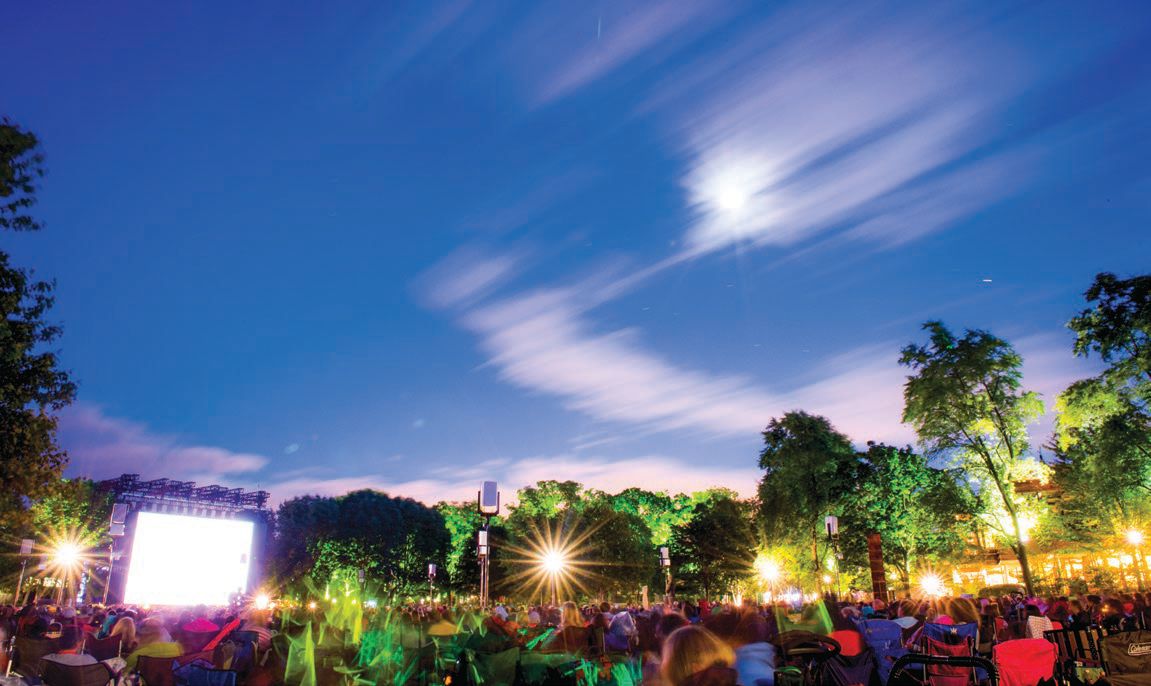 The iconic lawn at Ravinia, where guests can once again gather to enjoy performances throughout the festival season. PHOTO COURTESY OF RAVINIA FESTIVAL