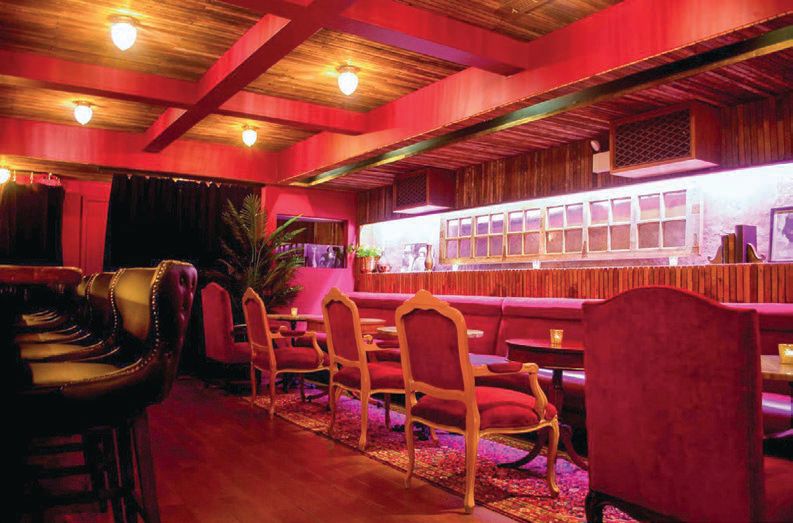 Red light district: The sultry environs of Soif Wine Lounge PHOTO: COURTESY OF SOIF WINE LOUNGE