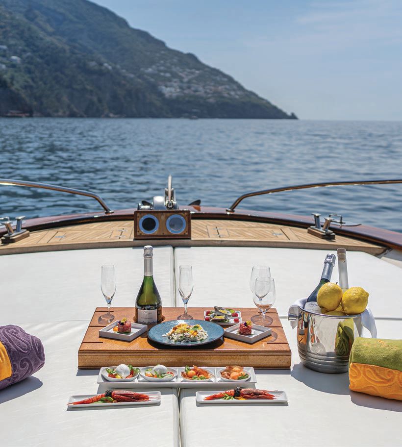A boat trip across the Tyrrhenian Sea from Praiano to Capri is just one romantic day trip option at Casa Angelina PHOTO COURTESY OF: CASA ANGELINA