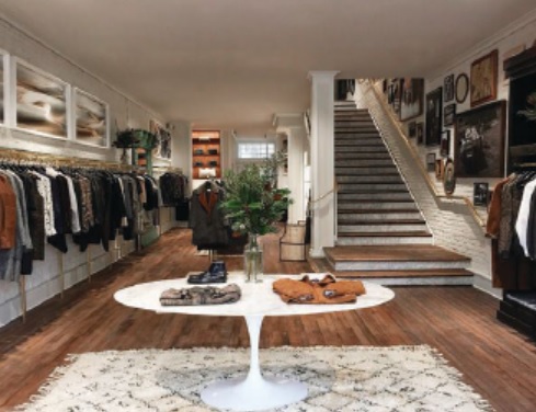 Inside the Billy Reid boutique. PHOTO COURTESY OF BRANDS
