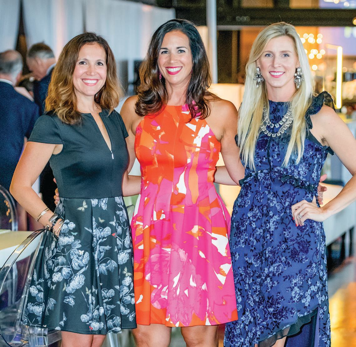 Jessica Adams, Carolyn Withey and Sally Brown Thilman at the Rush Women’s Board annual fall benefit PHOTO BY WIDIA VITI PHOTOGRAPHY