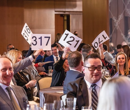 Guests enjoyed a lively auction. PHOTO BY MARK CAMPBELL PRODUCTIONS 