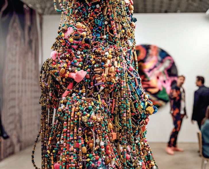 Expect stunning sculptural pieces like this textured work by Nick Cave. PHOTO BY KEVIN SERNA