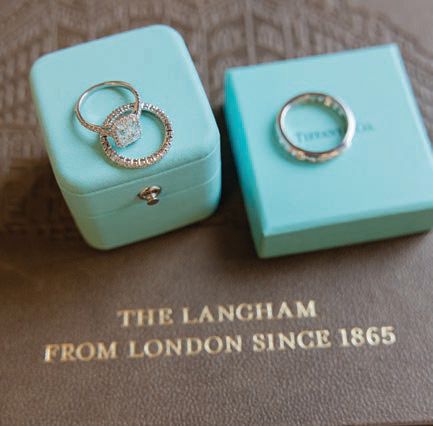 The couple’s Tiffany & Co. rings Photographed by Imagery by Jules Photography