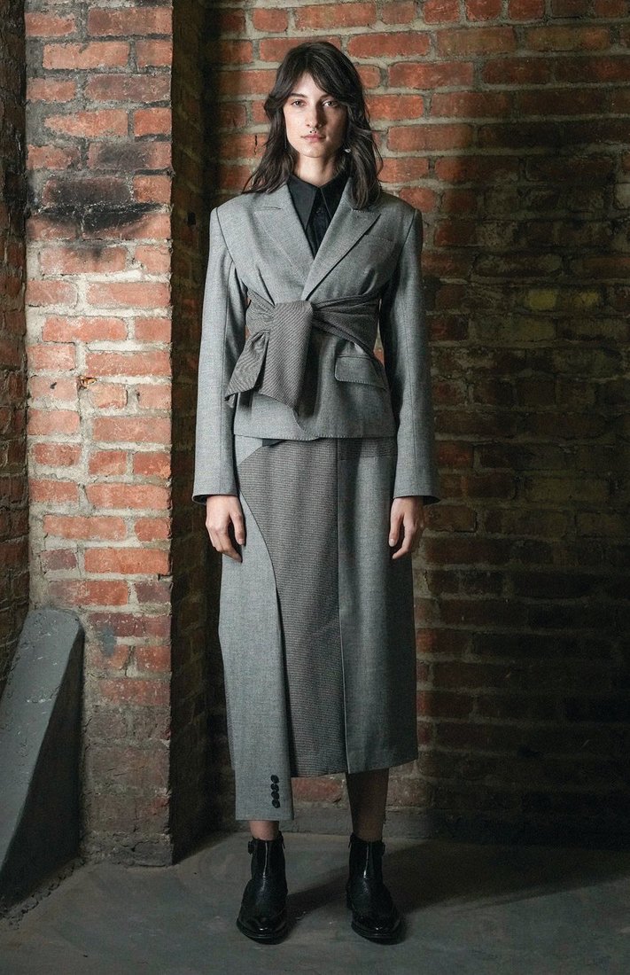 Gao turns traditional suiting on its head, creating something entirely new—and effortlessly chic. PHOTO COURTESY OF BRAND