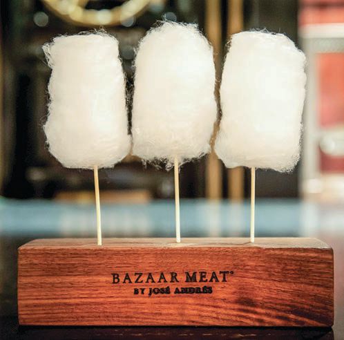 Light-as-air cotton candy foie gras at Bazaar Meat PHOTO: COURTESY OF BAZAAR MEAT