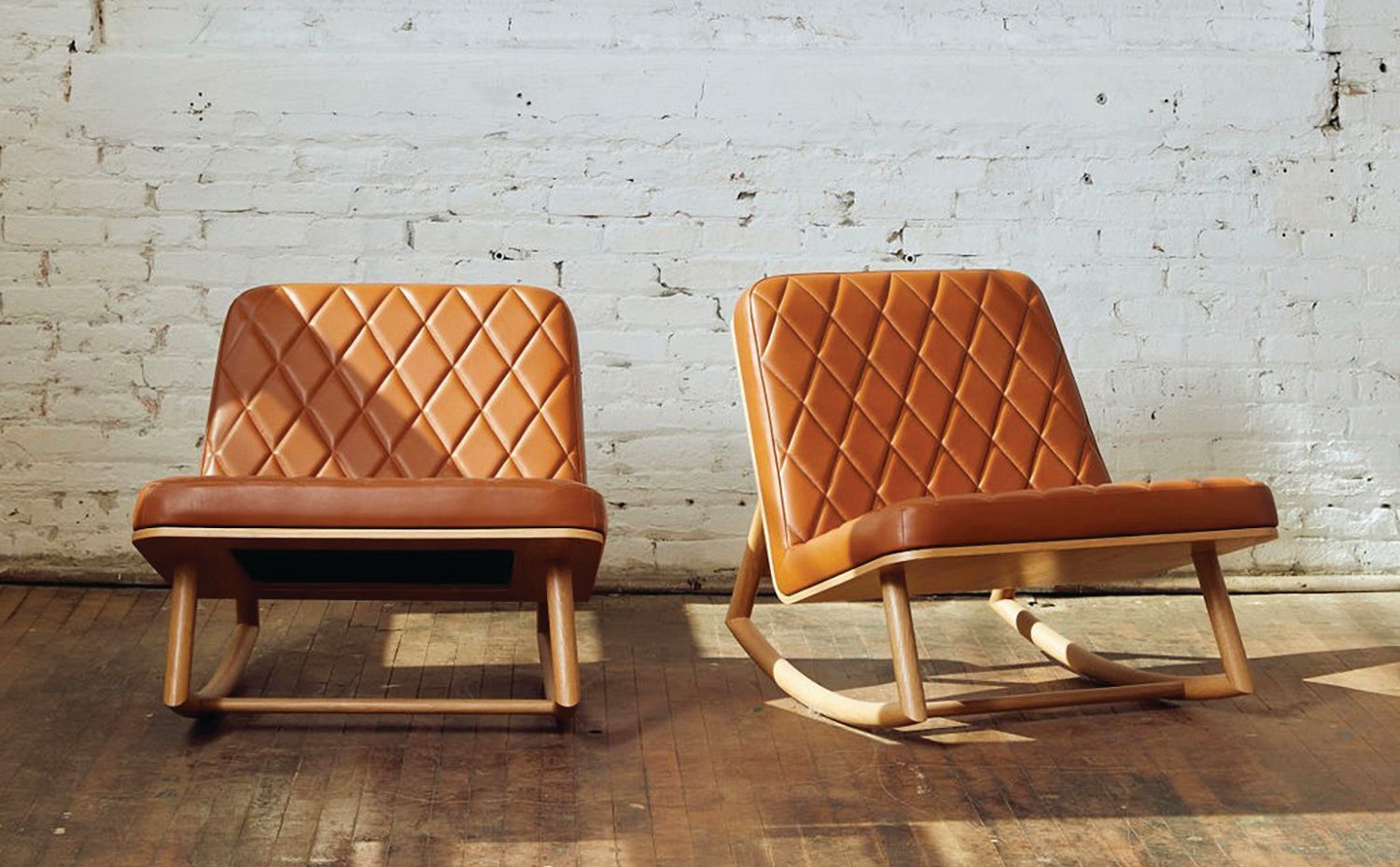 A pair of Lagomorph Design’s Rokka rockers PHOTO COURTESY OF THE CHICAGO ARCHITECTURE CENTER