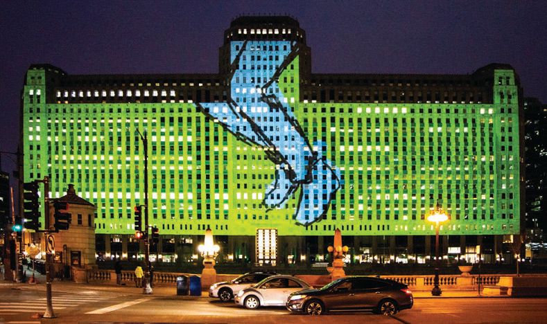 Art on theMart showcases a wide range of artists, from international stars to Chicago Public School students.  PHOTOS: BY COURTESY OF ART ON THEMART;