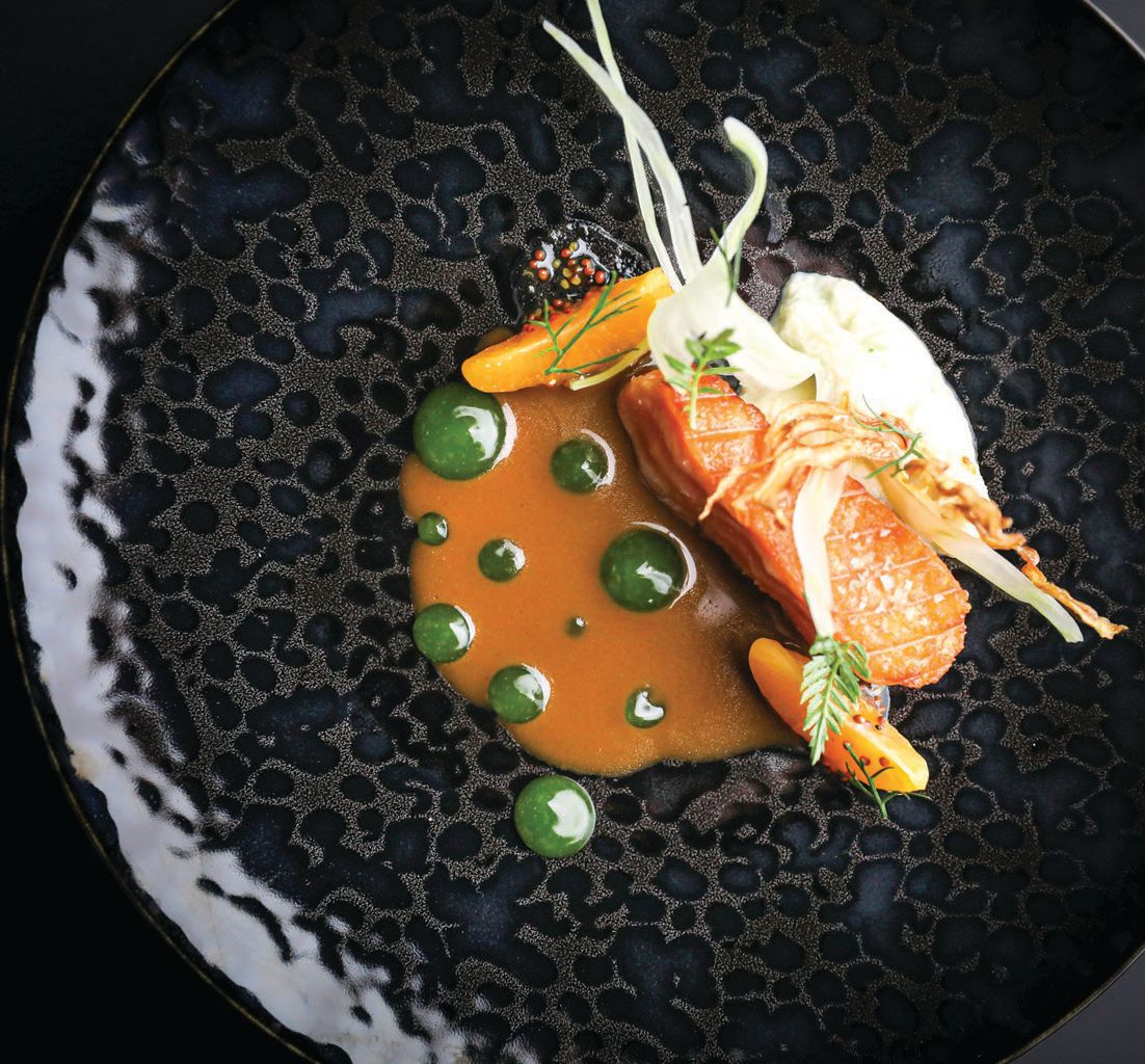 Feast on Ever’s mouthwatering salmon with mustard and orange fennel  PHOTO: BY MICHAEL MUSER 