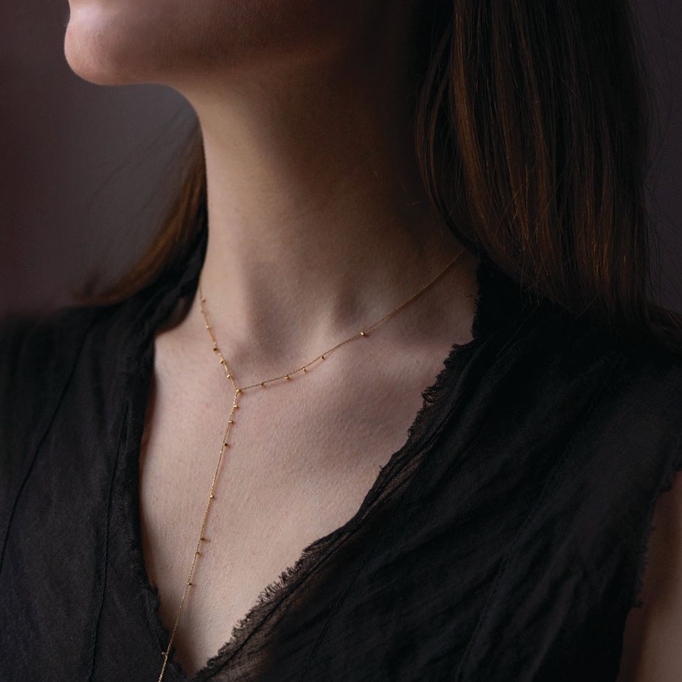 Sweet Pea Gold Dust lariat PHOTO COURTESY OF BRAND