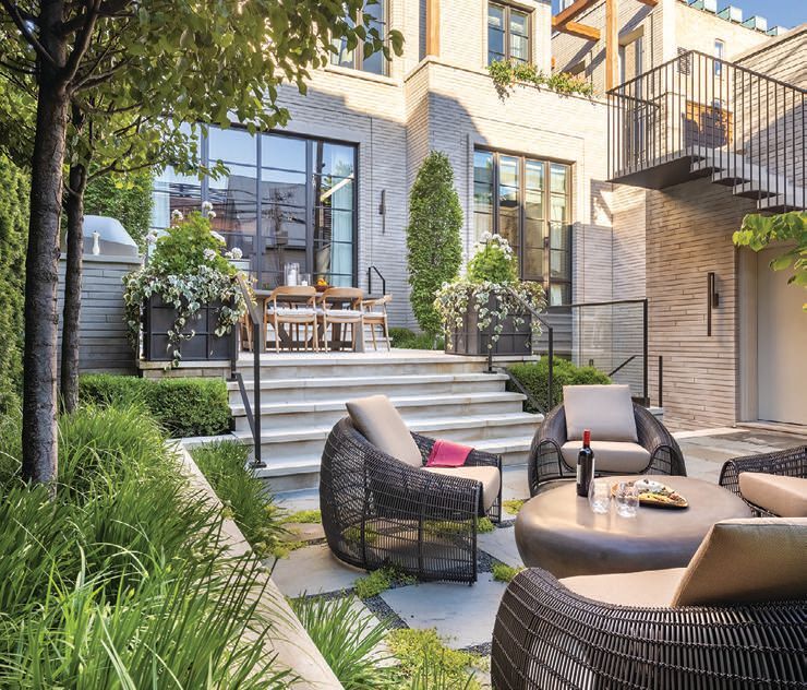A sylvan setting in Lakeview designed by Mariani Landscape. PHOTO COURTESY OF MARIANI LANDSCAPE
